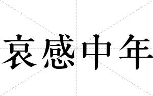 哀感中年