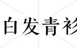 白发青衫