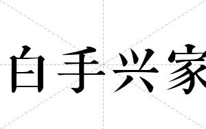 白手兴家