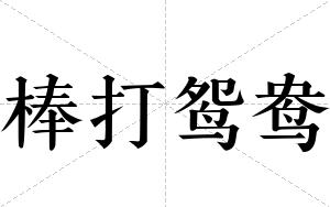 棒打鸳鸯