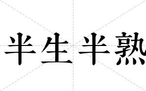 半生半熟