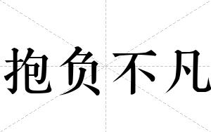 抱负不凡