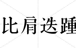 比肩迭踵