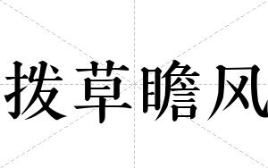 拨草瞻风